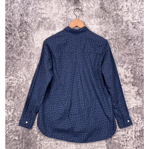 Frank & Eileen Shirt 2 / Small Womens Grayson The Hero Blue Floral Cotton Woven - Picture 3 of 8